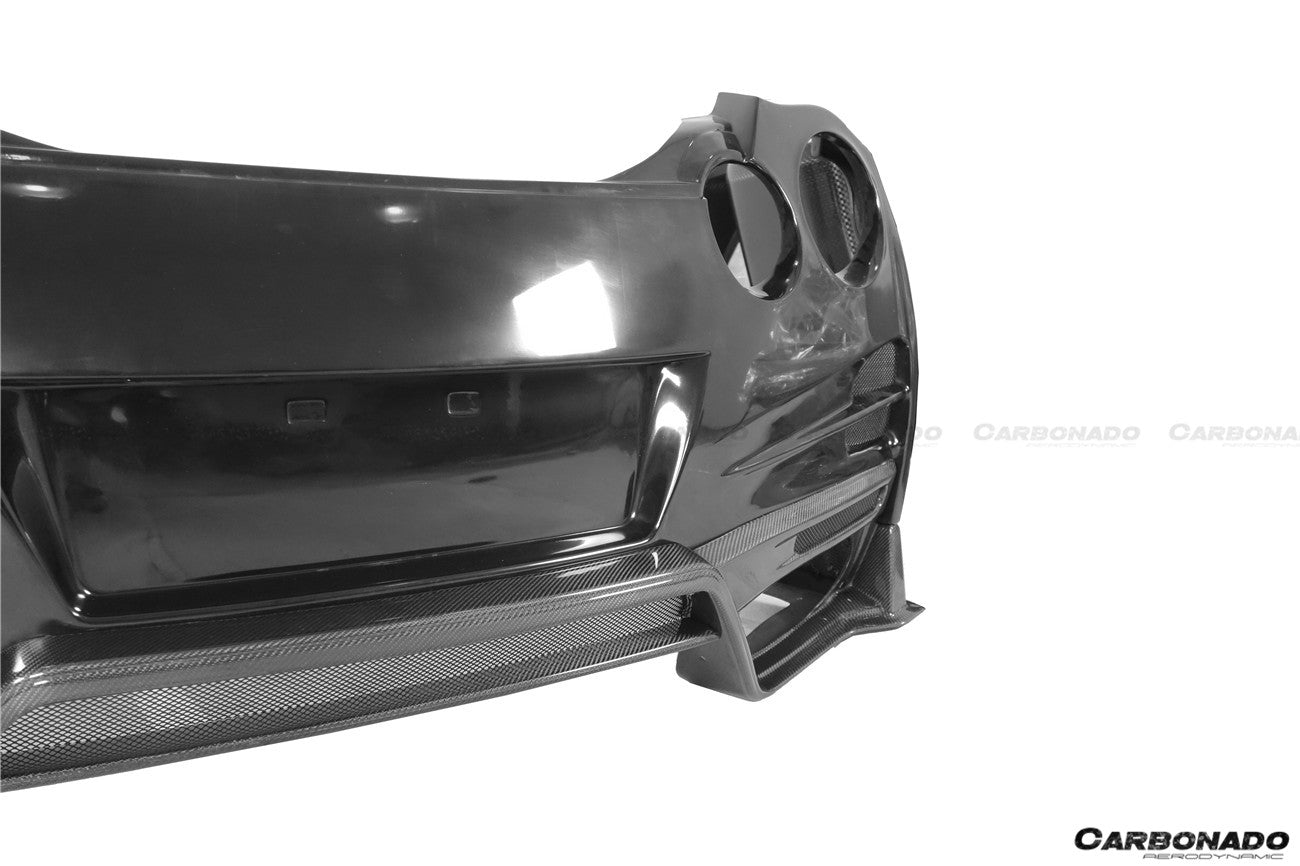 2008 - 2022 Nissan GTR R35 CBA/DBA/EBA TS Style Rear Bumper w/ Diffuser & Fins