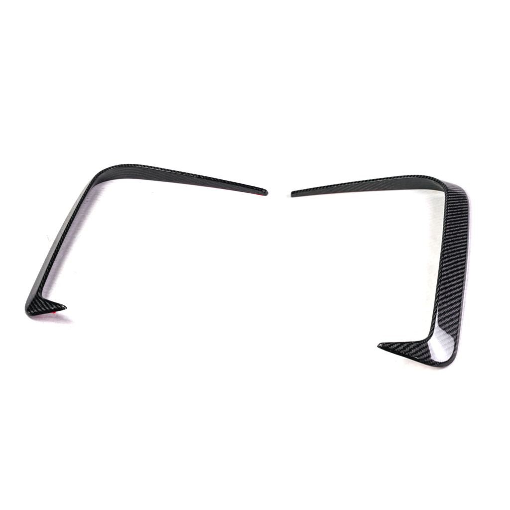 BMW G22 G23 4 Series Carbon Fiber Front Bumper Garnish Trim Fangs 2021-2025
