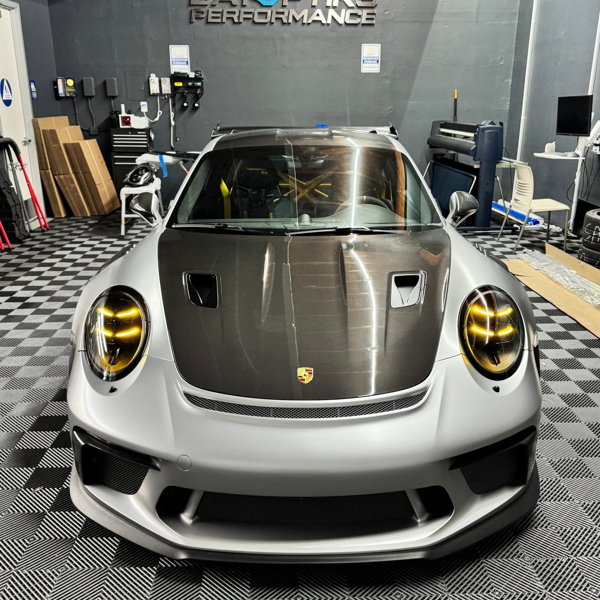 992.2 HD Matrix Style Dual Color DRL Yellow/White LED Headlights for Porsche 991.1 & 991.2 (2012 - 2019)