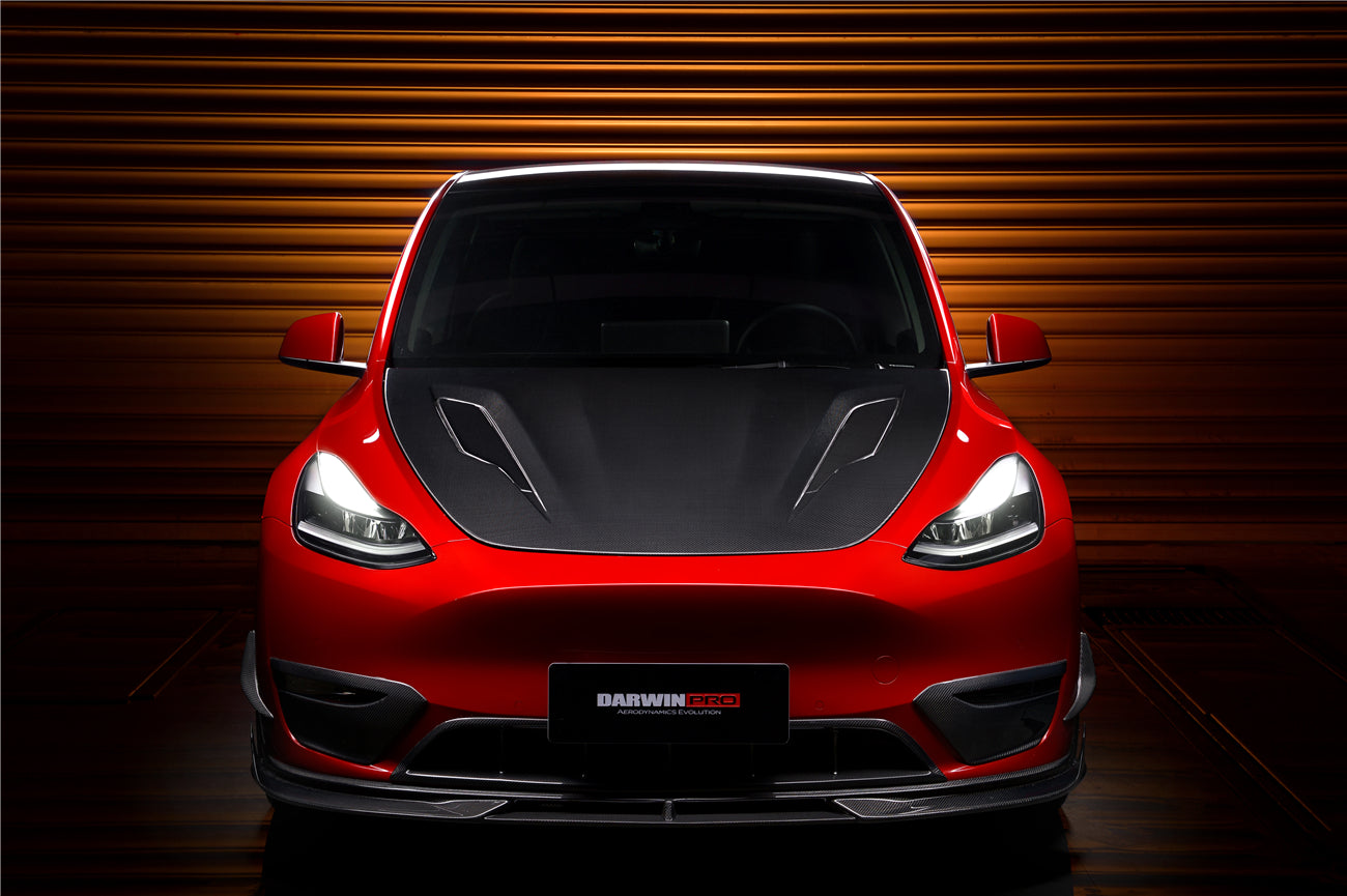 2020 - 2023 Tesla Model Y IMP Performance Carbon Fiber Front  Bumper Canards
