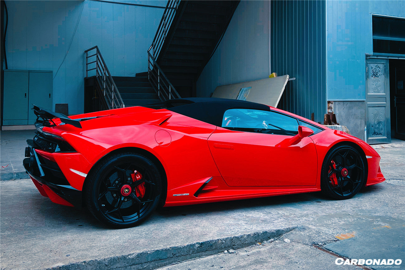 2015 - 2025 Lamborghini Huracan LP610 & LP580 & EVO & Tecnica MD Style Carbon Fiber Trunk Spoiler with Base