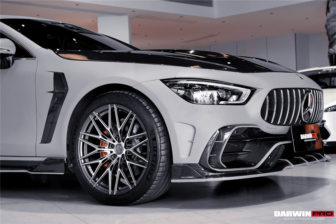 2019 - 2024 Mercedes Benz AMG GT50 GT53 GT43 GT63 GT63S 4Door Coupe X290 IMP Performance Ver.2 Part Carbon Fiber Front Bumper