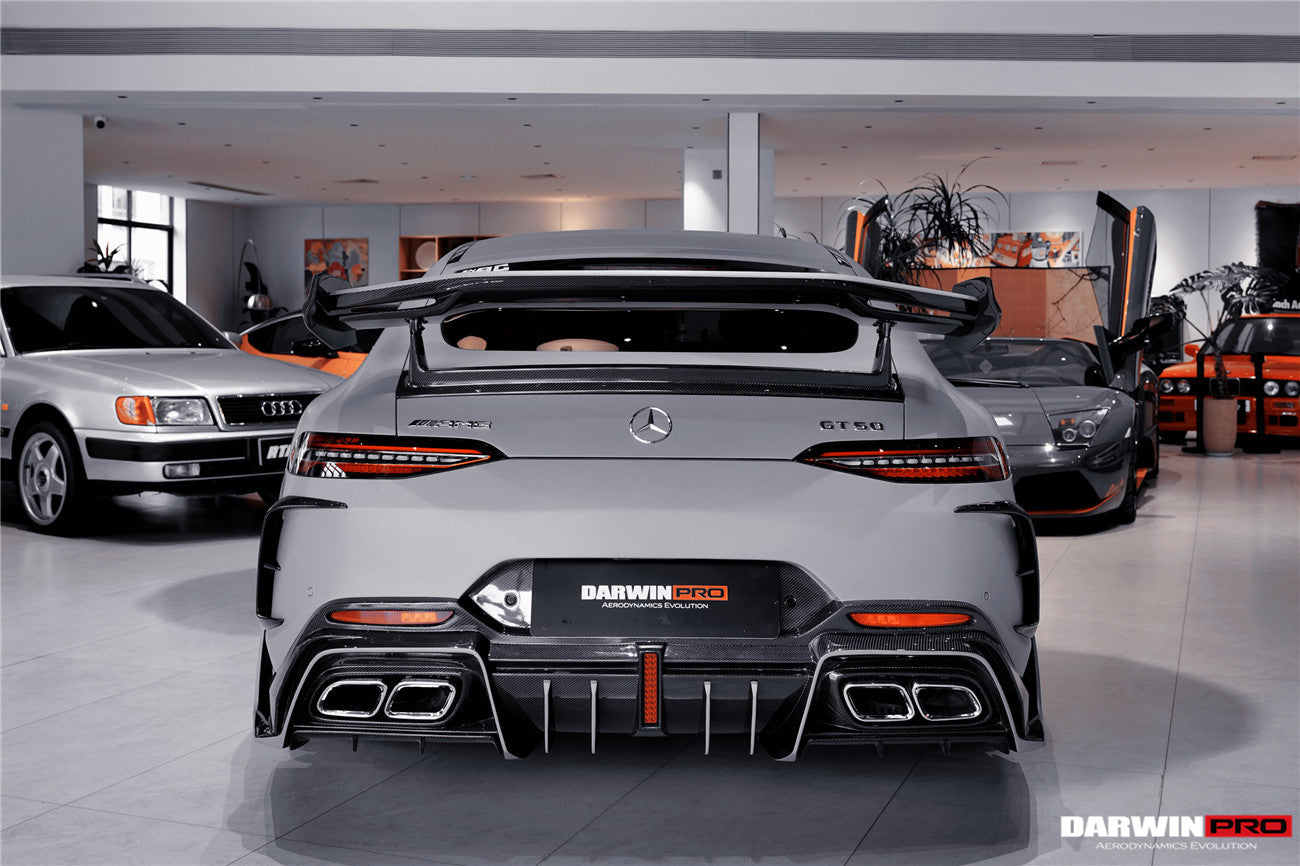 2019 - 2024 Mercedes Benz AMG GT50 GT53 GT43 GT63 GT63S 4Door Coupe X290 IMP Performance Ver.2 Part Carbon Fiber Rear Bumper