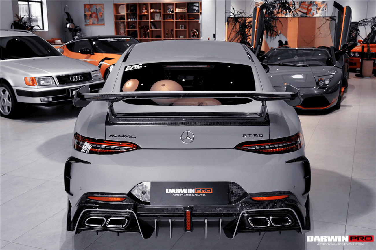 2019 - 2024 Mercedes Benz AMG GT50 GT53 GT43 GT63 GT63S 4Door Coupe X290 IMP Performance Ver.2 Part Carbon Fiber Rear Bumper