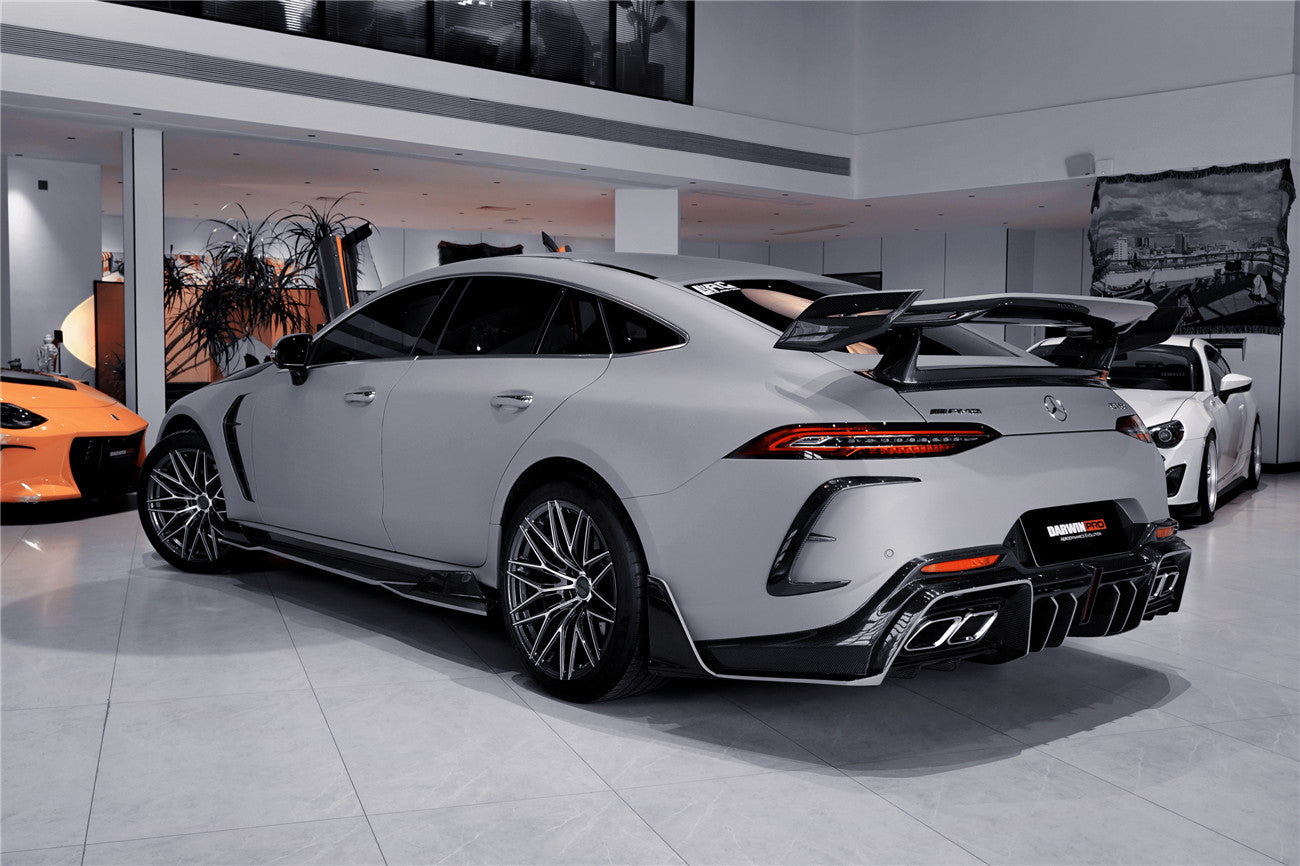2019 - 2024 Mercedes Benz AMG GT50 GT53 GT43 GT63 GT63S 4Door Coupe X290 IMP Performance Ver.2 Part Carbon Fiber Rear Bumper