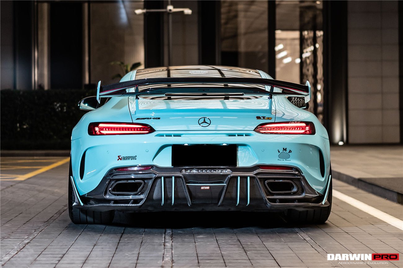 2017 - 2021 Mercedes Benz AMG GTC IMPII Part Carbon Fiber Rear Bumper With Exhasust tips