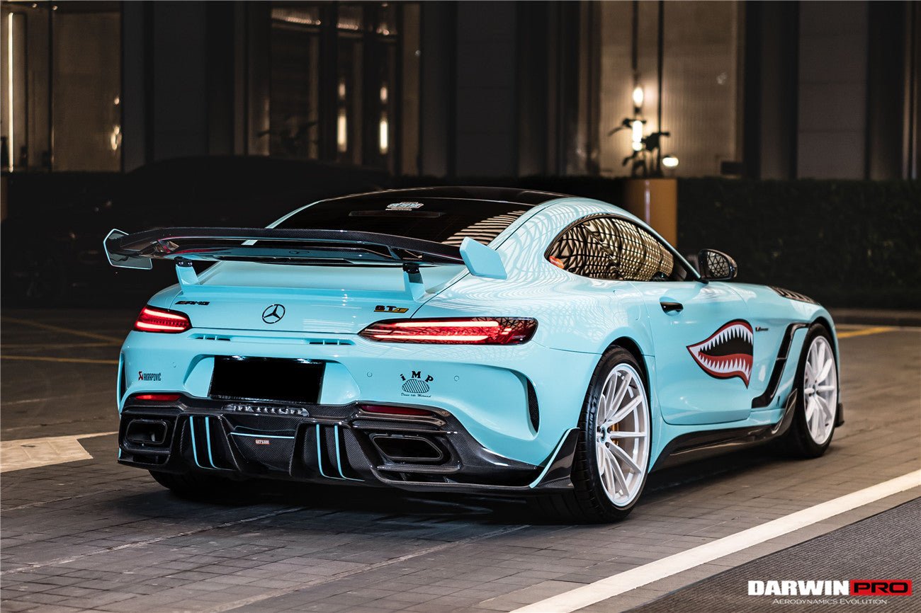 2017 - 2021 Mercedes Benz AMG GTC IMPII Part Carbon Fiber Rear Bumper With Exhasust tips