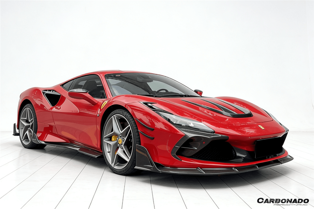 Ferrari F8 F142M MSY Style Autoclave Carbon Fiber Quarter Panel Side Scoops 2019-2024