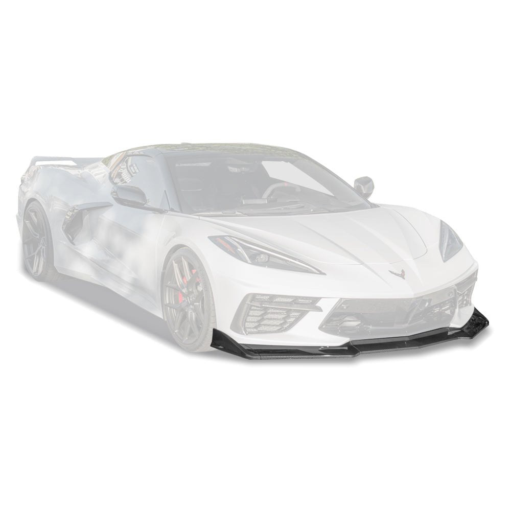Chevrolet Corvette C8 ZR1 Style 5-Piece Front Splitter Extended Version 2020-Up