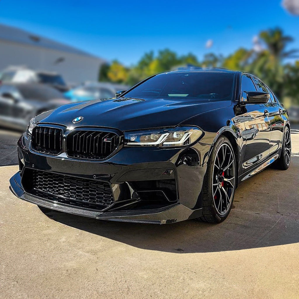 M5 BMW All Models Front Lip Carbon Fiber | BayOptiks – Bayoptiks