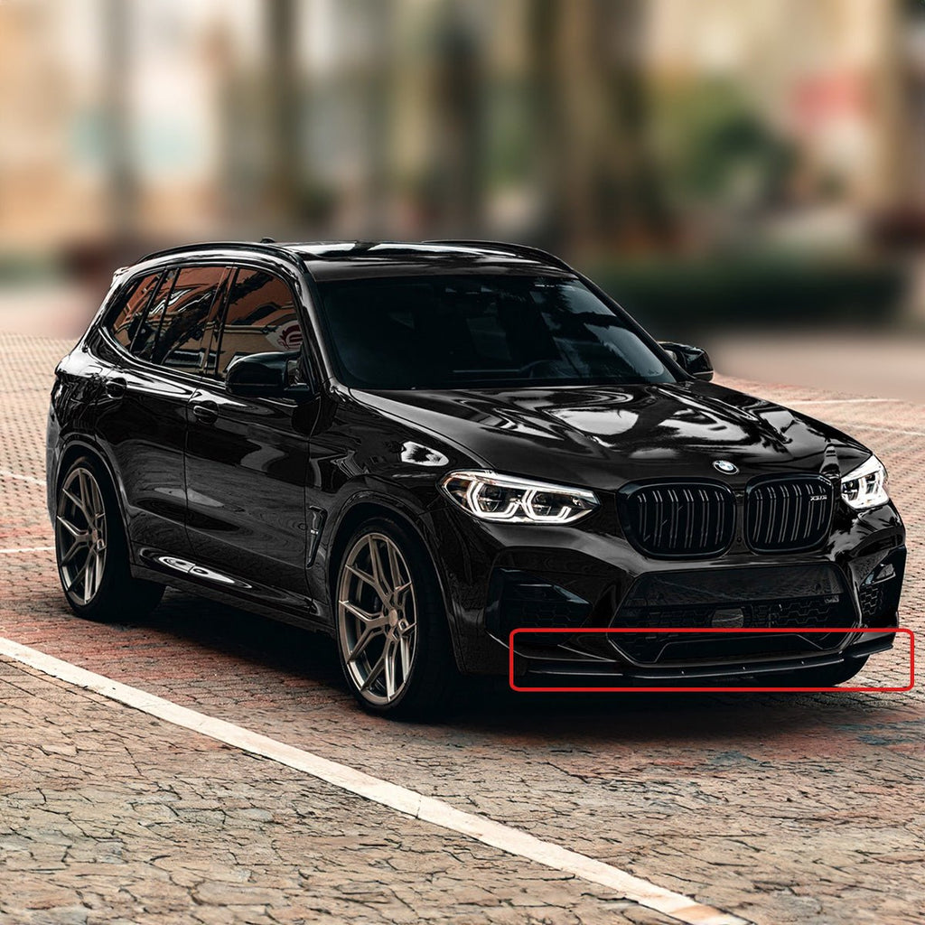 BMW F97 X3M F98 X4M 3-Pc Lip Splitter Kit Glossy Black – Bayoptiks