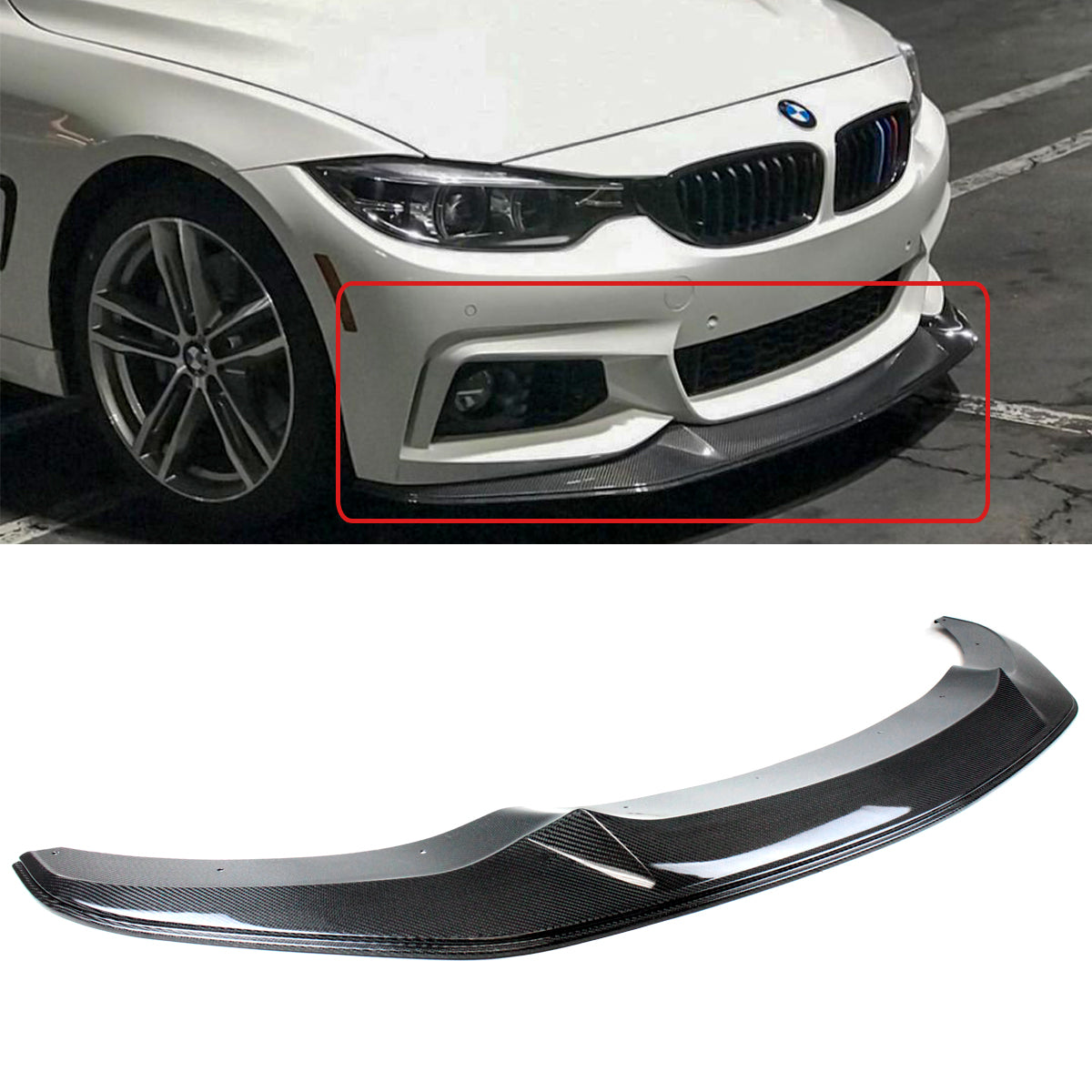 BMW 4 Series Front Lip Carbon Fiber (2014-2020)