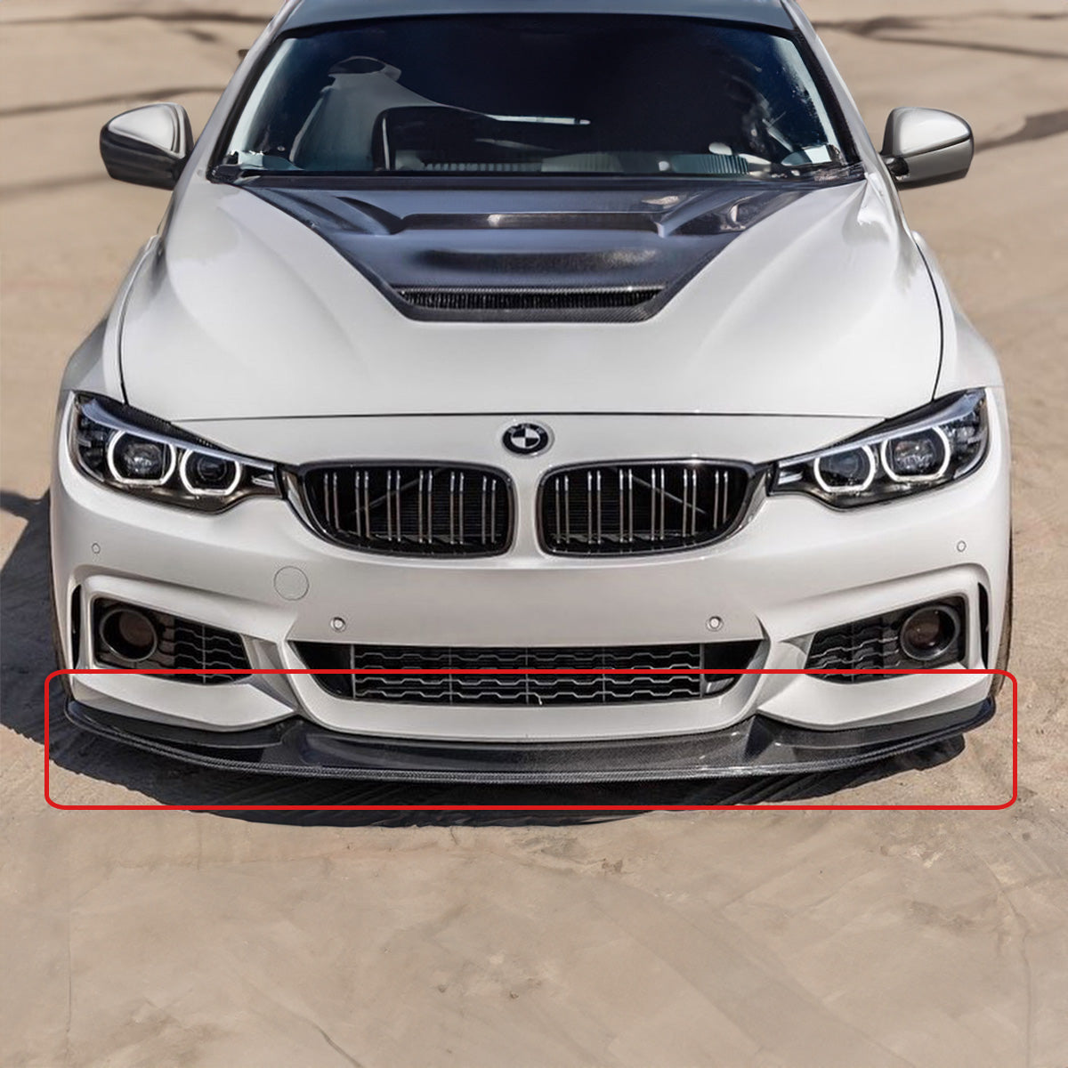4 Series BMW Front Lip Carbon Fiber 2014-2020