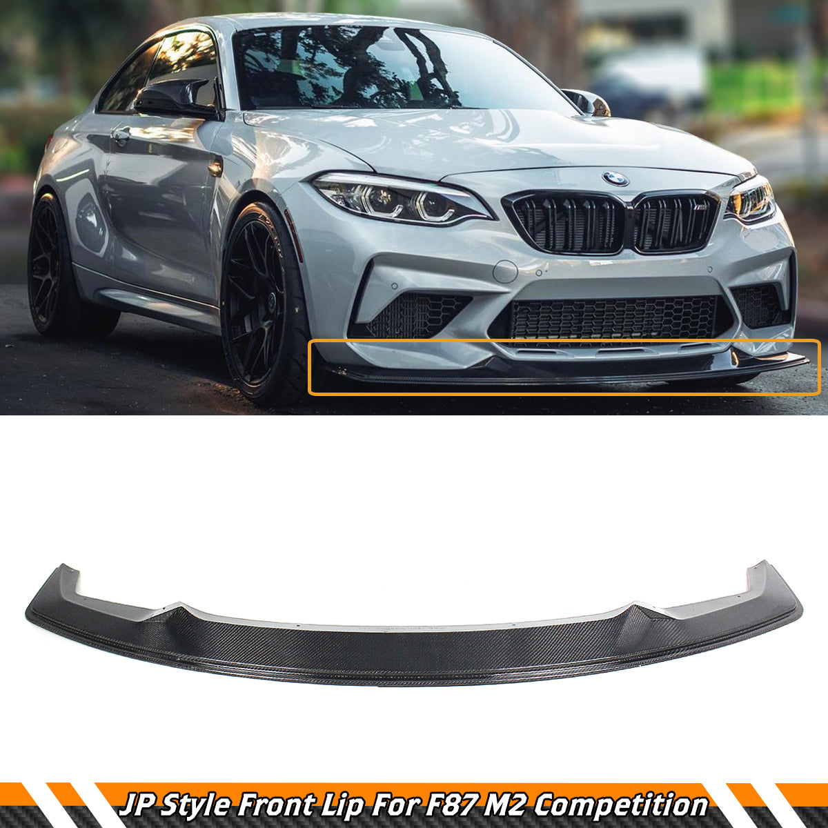 F87 M2 BMW Competition Models Front Lip Carbon Fiber 2019-2021