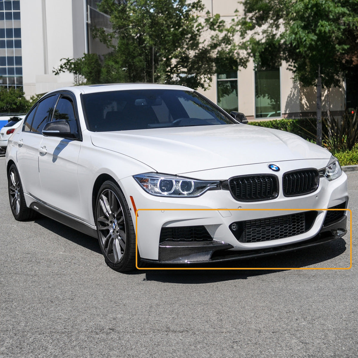 BMW F30 3 Series M Sport Style Carbon Fiber Front Lip (2012-2018)