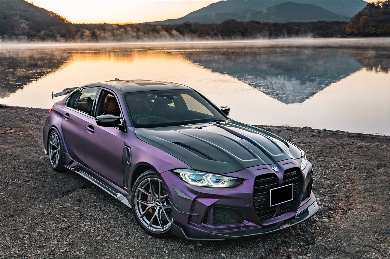 BMW M3 G80 BKSSII Style Carbon Fiber Full Wide Body Kit 2021-Up