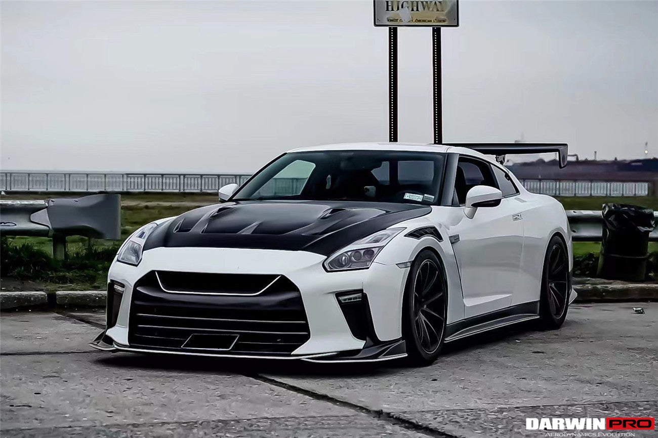 2008 - 2022 Nissan GTR R35 CBA & DBA & EBA BKSSII Style Carbon Fiber Hood