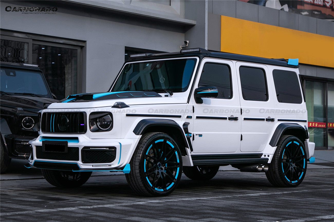 2018 - 2024 Mercedes Benz G550 & G63 AMG W464 G-Wagen BR-G900 Style Dry Carbon Body Line Trims