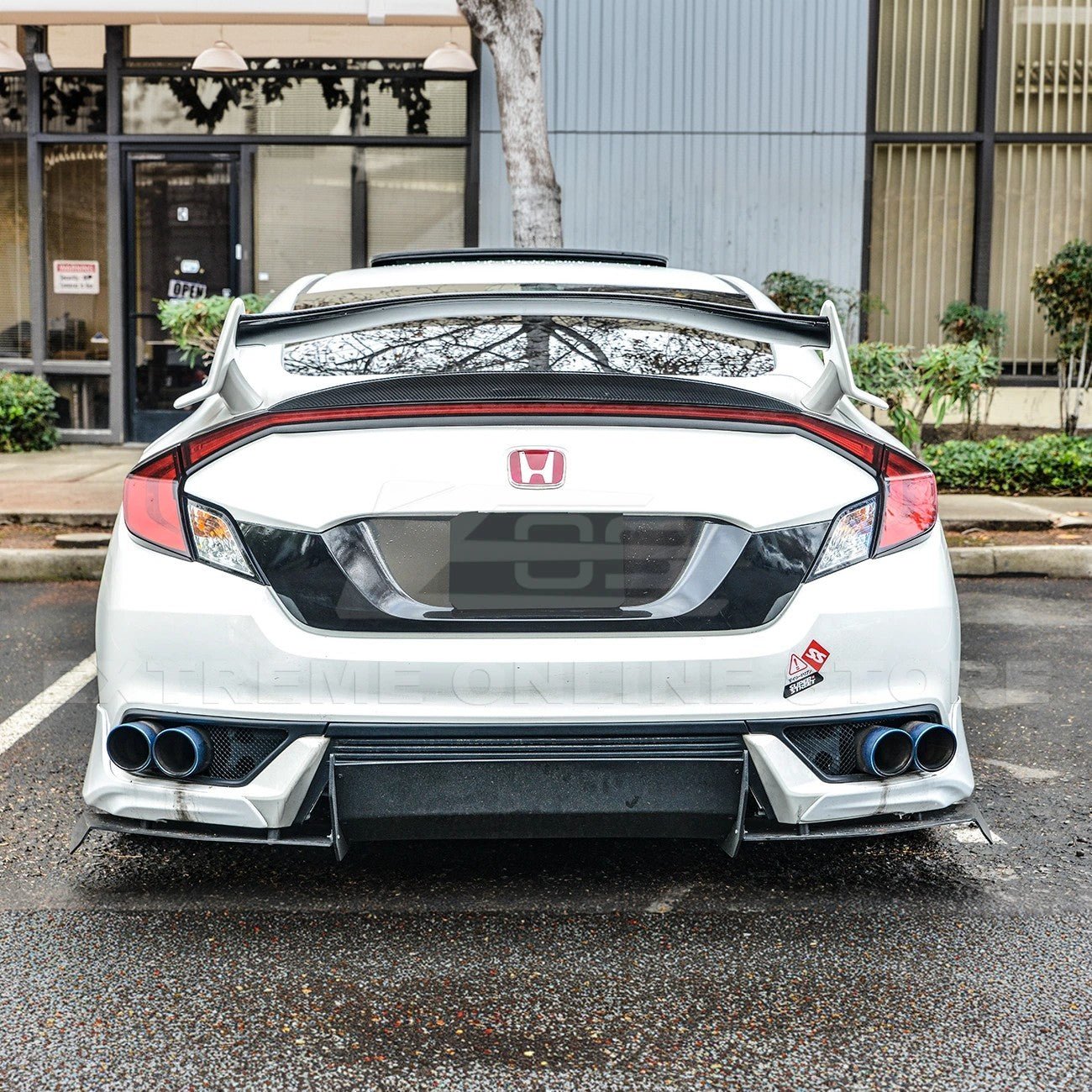 Honda Civic FC Coupe Type R Conversion Matte Black Rear Trunk Spoiler 2016-2020