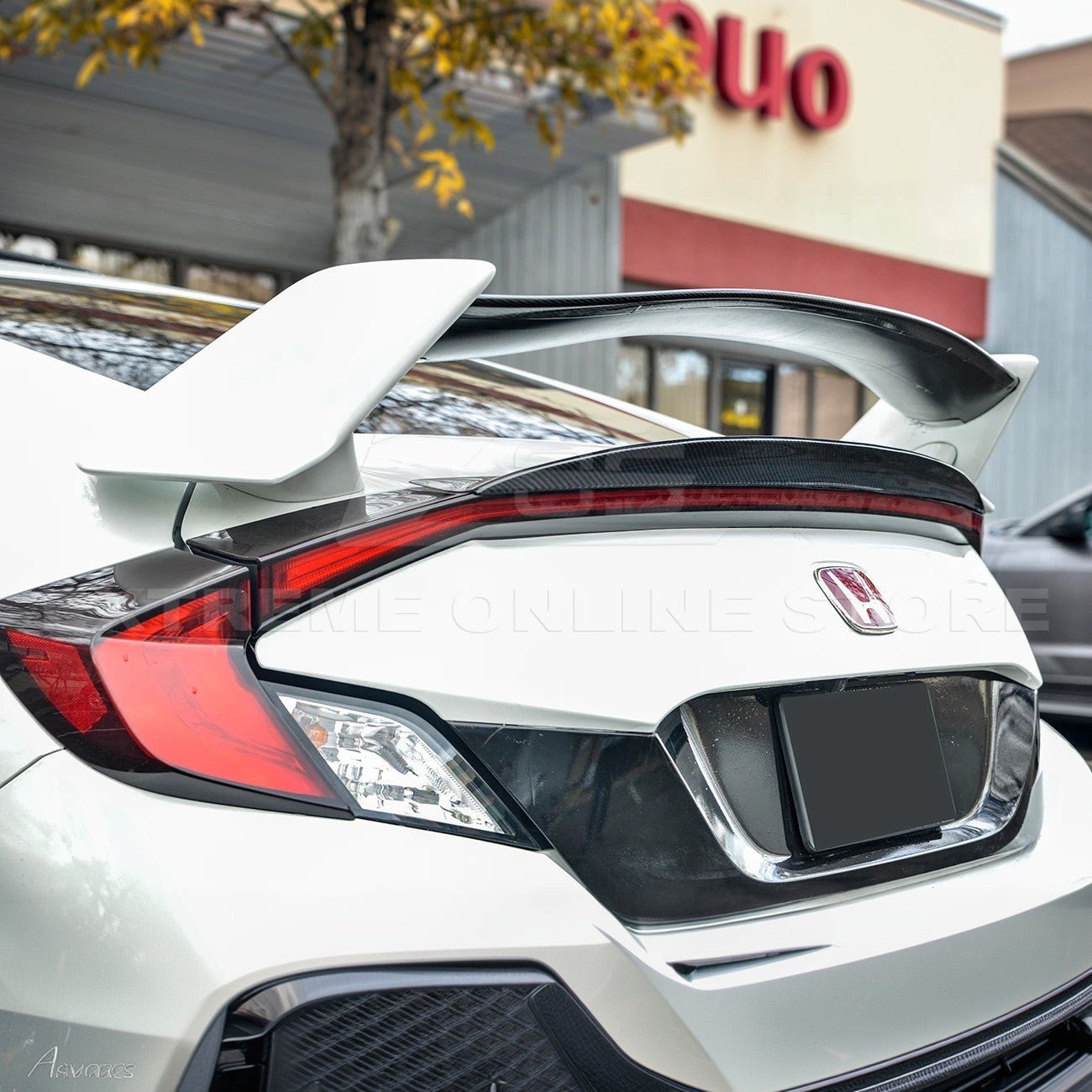 Honda Civic FC Coupe Type R Conversion Matte Black Rear Trunk Spoiler 2016-2020