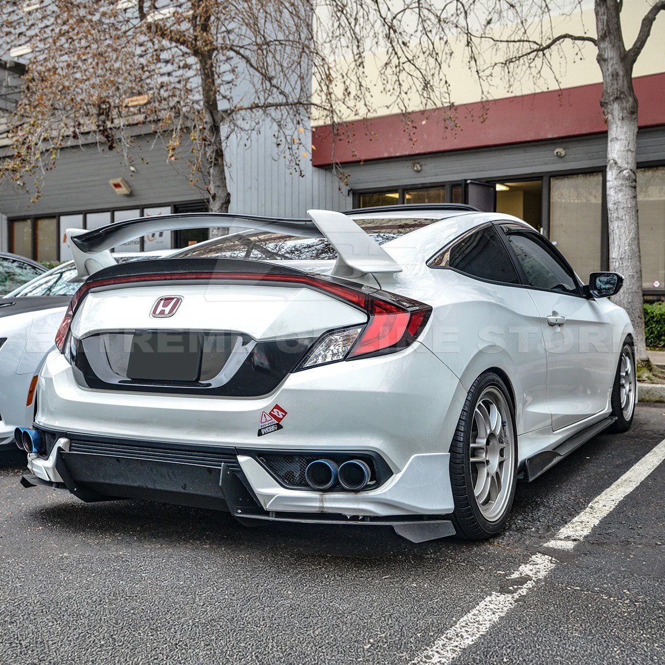 Honda Civic FC Coupe Type R Conversion Matte Black Rear Trunk Spoiler 2016-2020