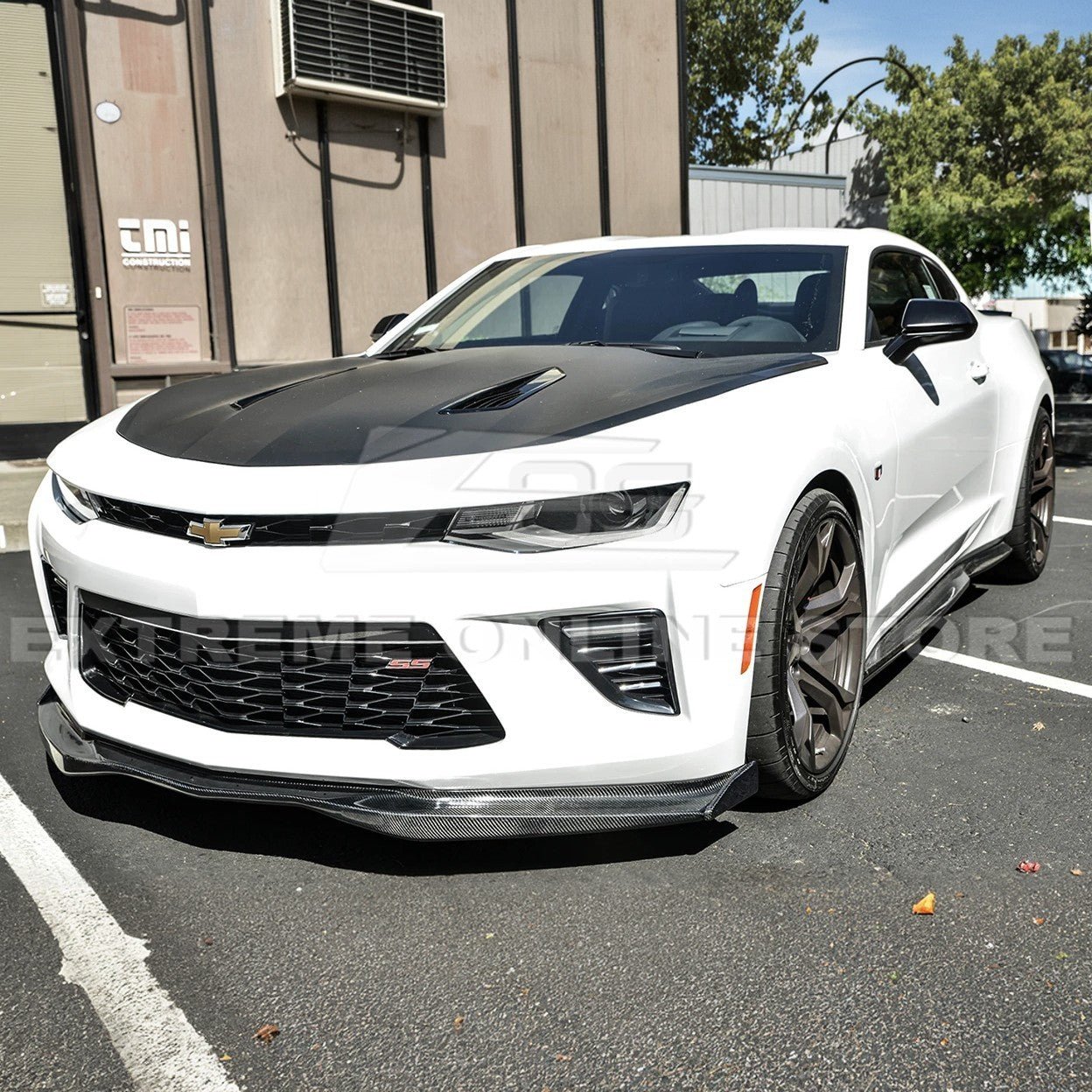 Chevrolet Camaro SS T6 Style Front Lip Splitter with Side End Caps 2016-2024