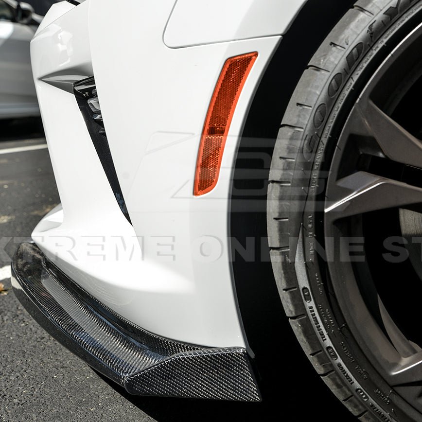 Chevrolet Camaro SS T6 Style Front Lip Splitter with Side End Caps 2016-2024