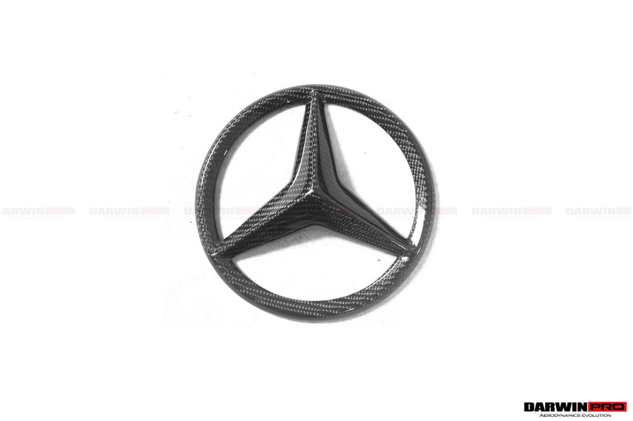 2015 - 2018 Mercedes Benz W205 C63 & C63S AMG Coupe IMP Carbon Fiber Grille LOGO Cover