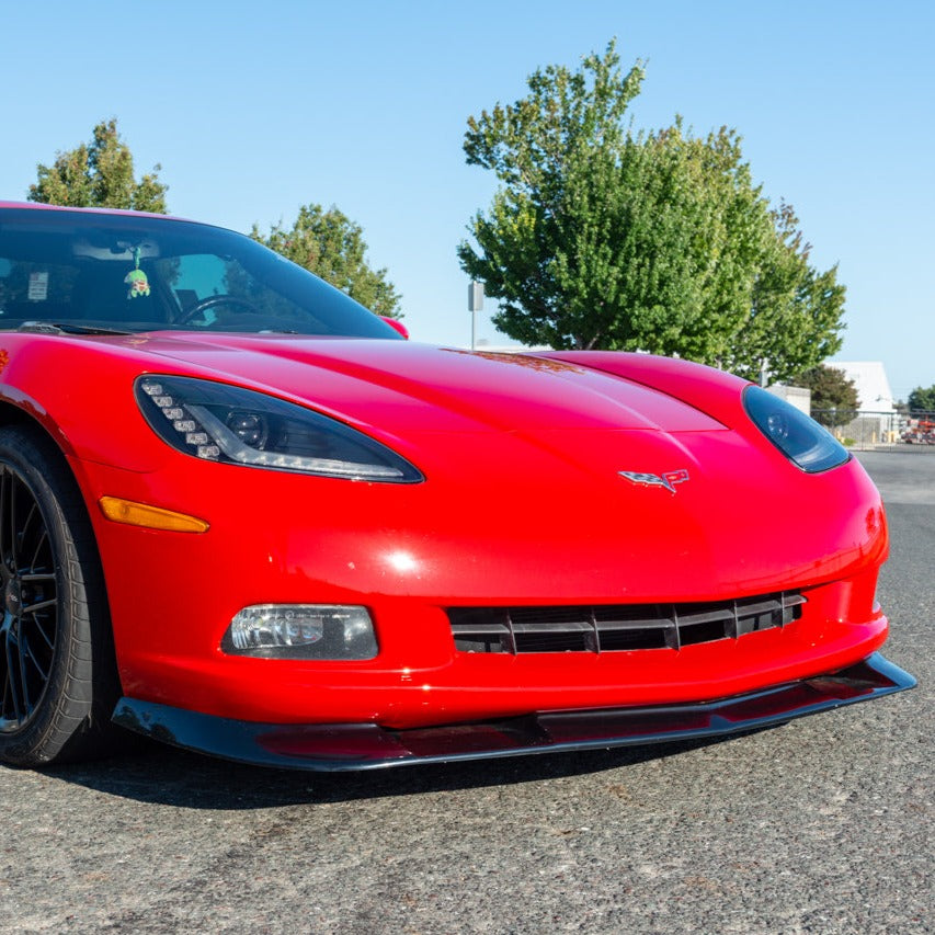 Extended ZR1 Style Front Splitter – Fits Corvette C6 Base