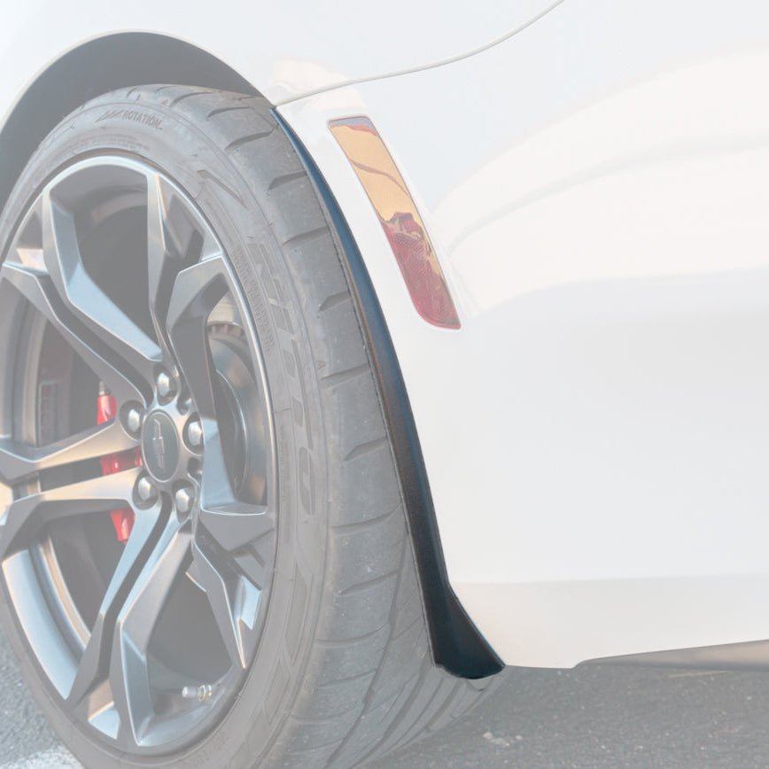 Chevrolet Camaro 6th Gen GM Style Black Front Rear Splash Guards Mud Flaps Set 2016-2024