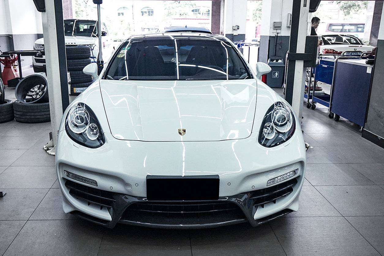 2013-2016 Porsche Panamera 970.2 CAT Style Front Bumper - Carbonado