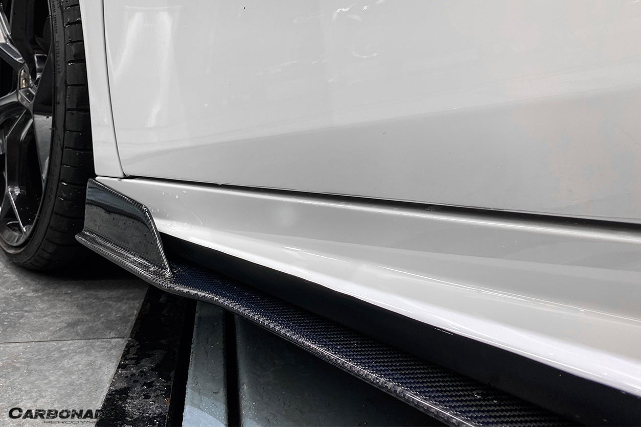 2015 - 2019 Lamborghini Huracan LP610&LP580 MD Style Carbon Fiber Side Skirts Under Board