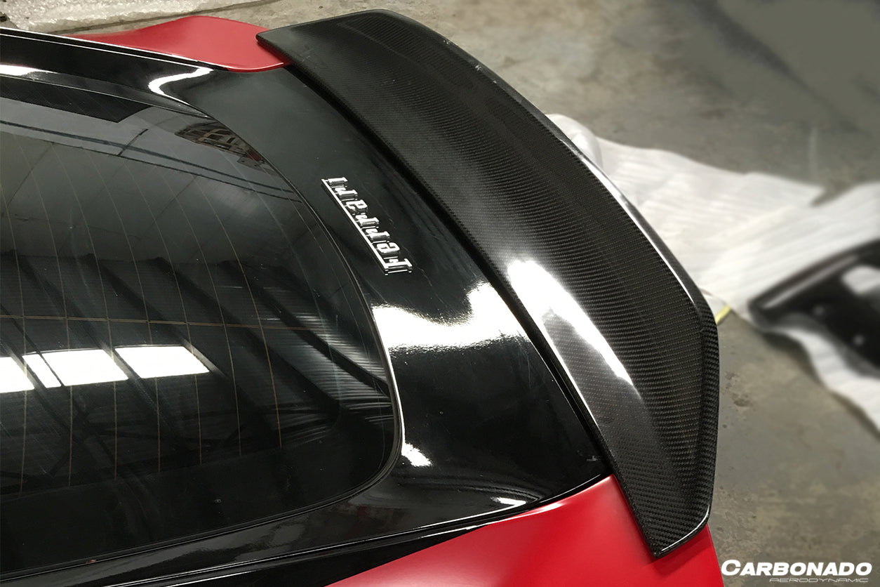 2012 - 2017 Ferrari F12 Berlinetta DC Style  Carbon Fiber Trunk Spoiler