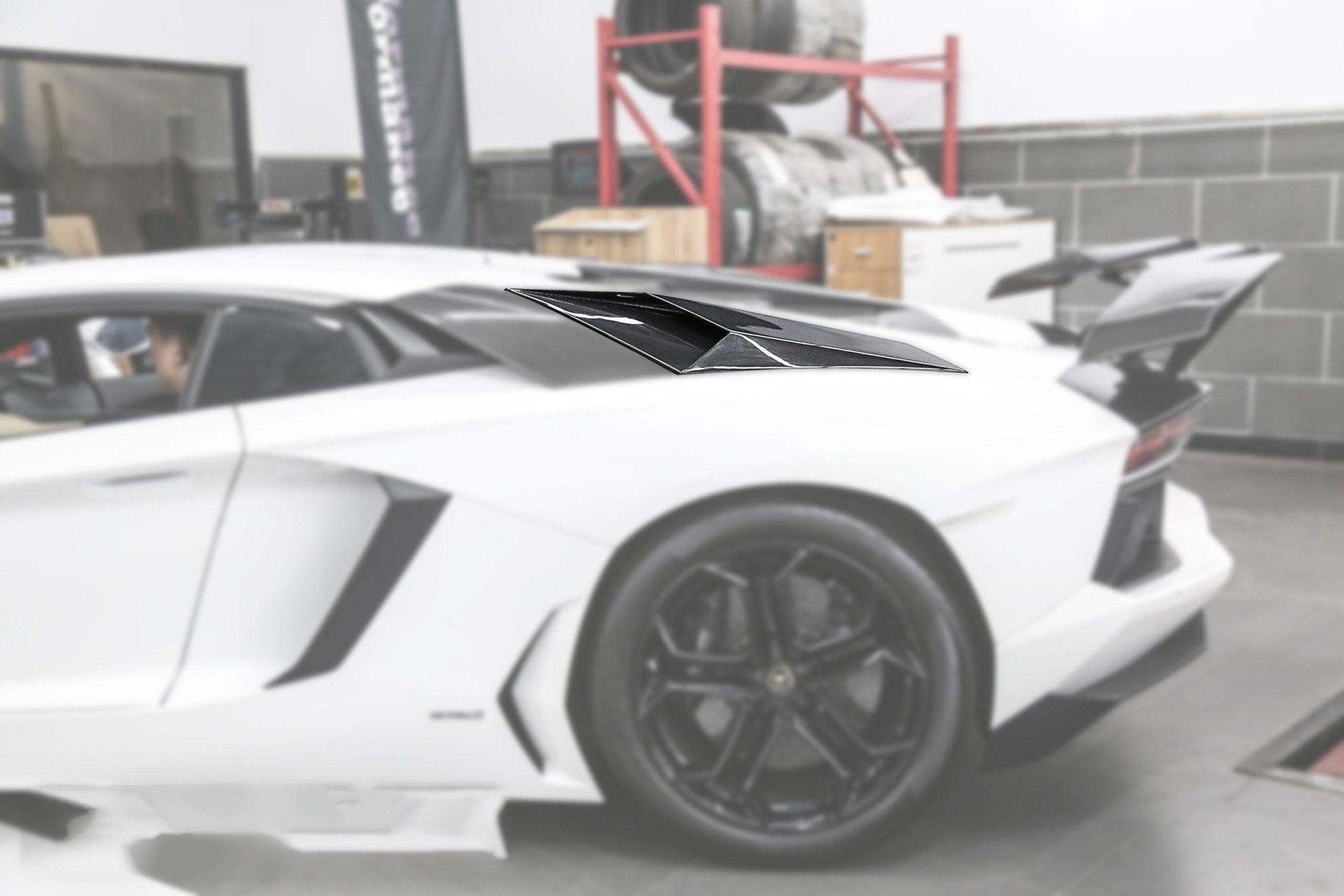 2011-2021 Lamborghini Aventador LP700 LP740 Coupe & Roadster BKSS Style Carbon Fiber Rear Side Scoops - Carbonado