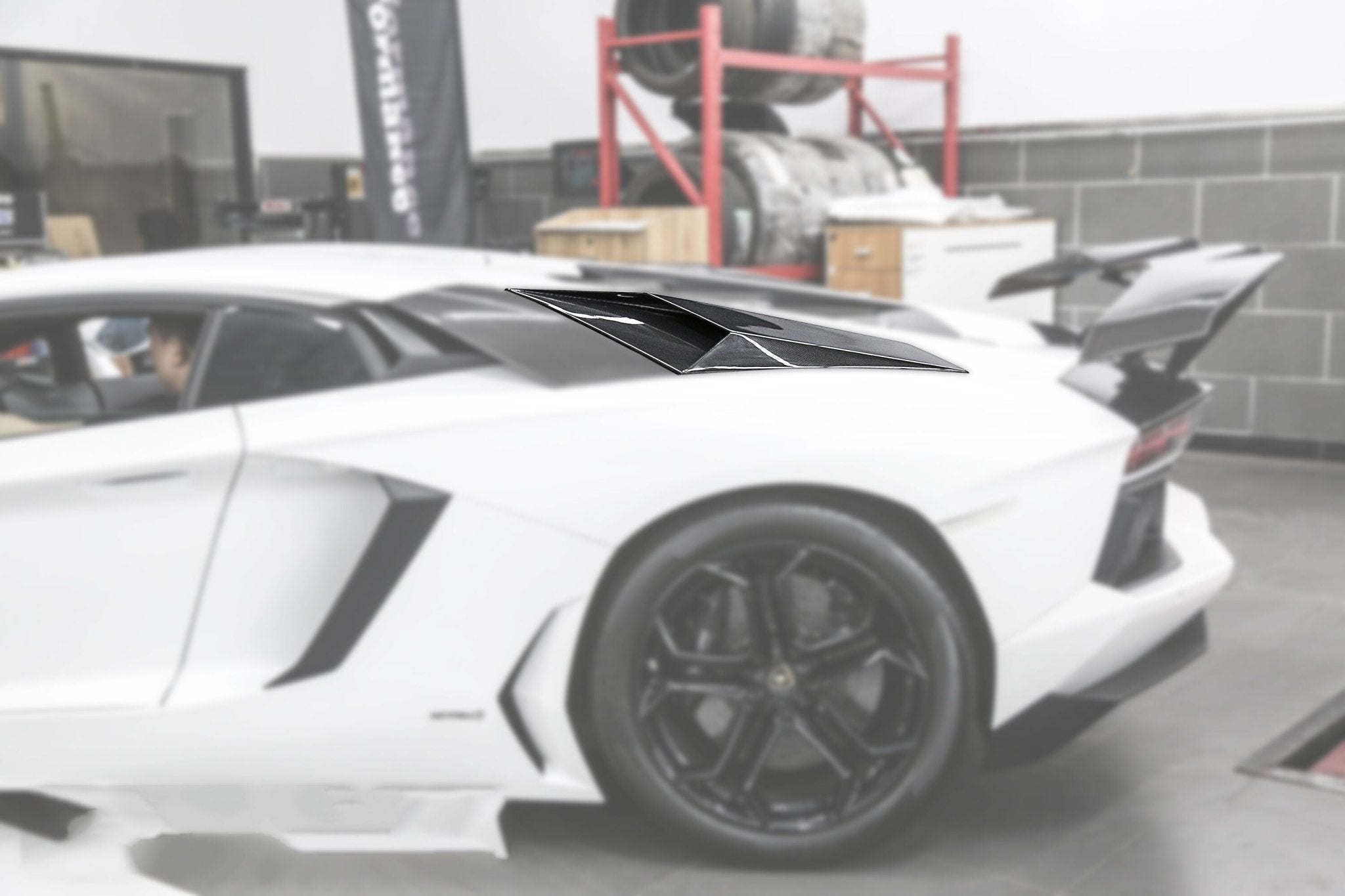 2011-2016 Lamborghini Aventador LP700 Coupe & Roadster BKSS Style Carbon Fiber Rear Side Scoops - DarwinPRO Aerodynamics