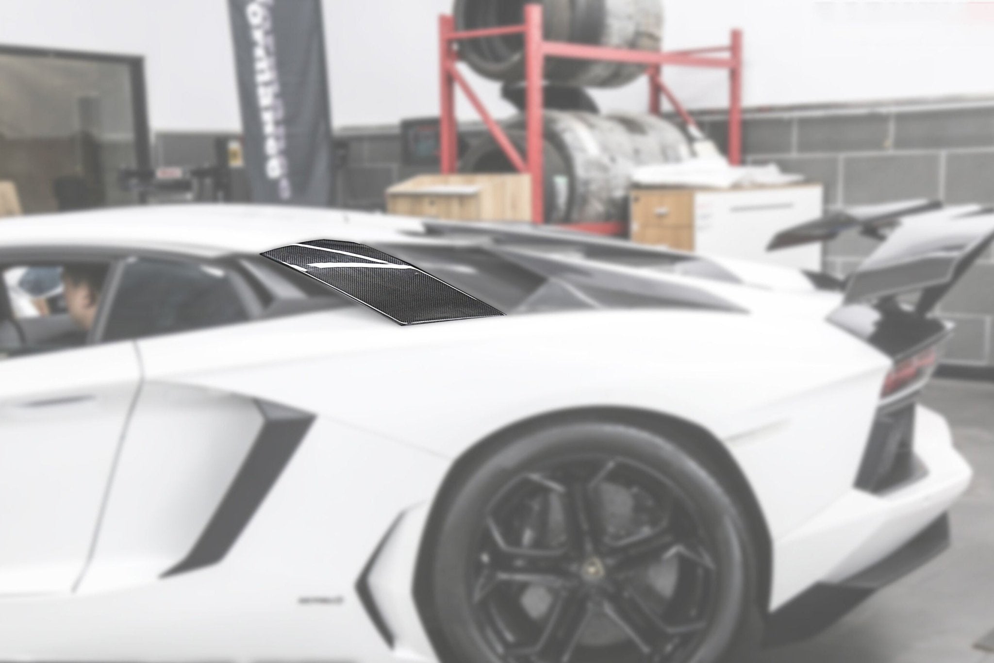 2011-2021 Lamborghini Aventador LP700 LP740 Coupe Carbon Fiber Rear Intake Panel ( Front ) - DarwinPRO Aerodynamics