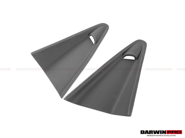 2011 - 2017 McLaren 650s & 12C BKSS Style Carbon Fiber Quarter Window Scoops