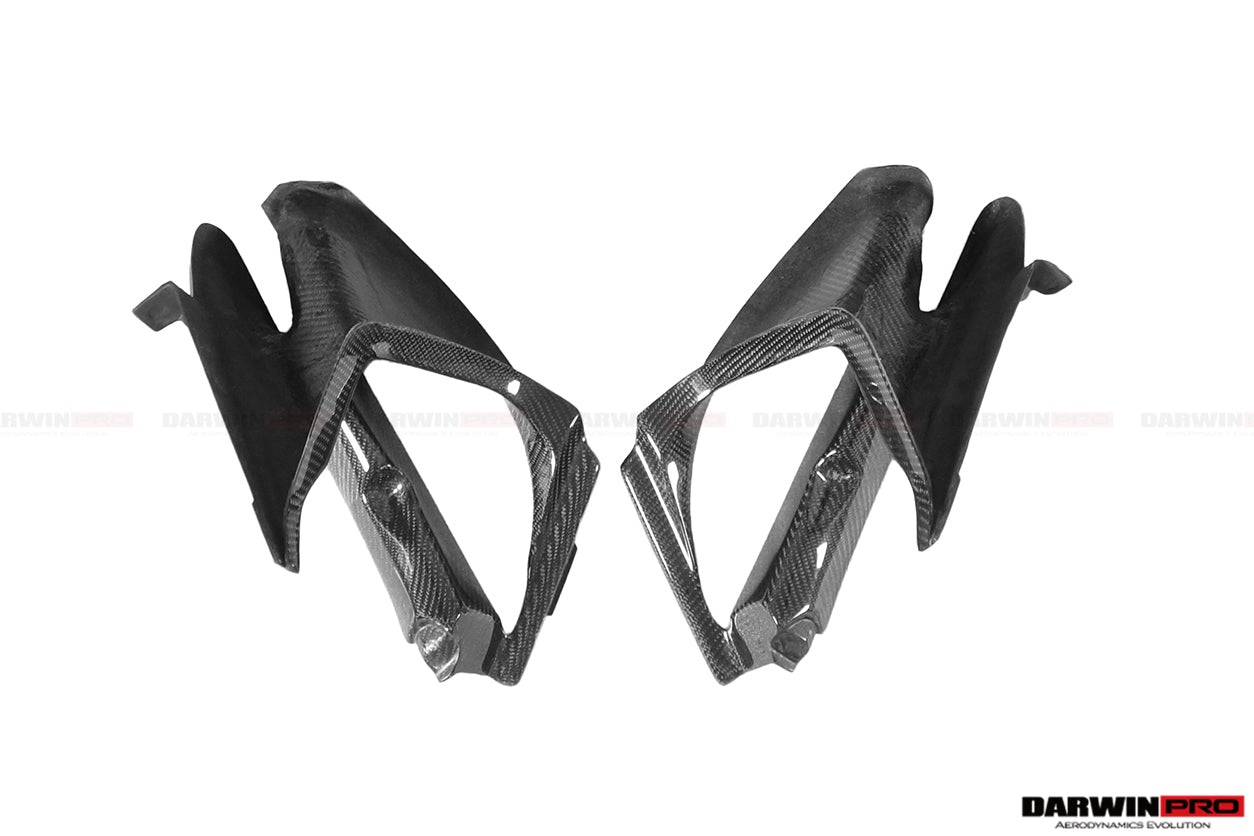 2017 - 2020 McLaren 720S Dry Carbon Fiber Headlight Inserts Trim Replacement
