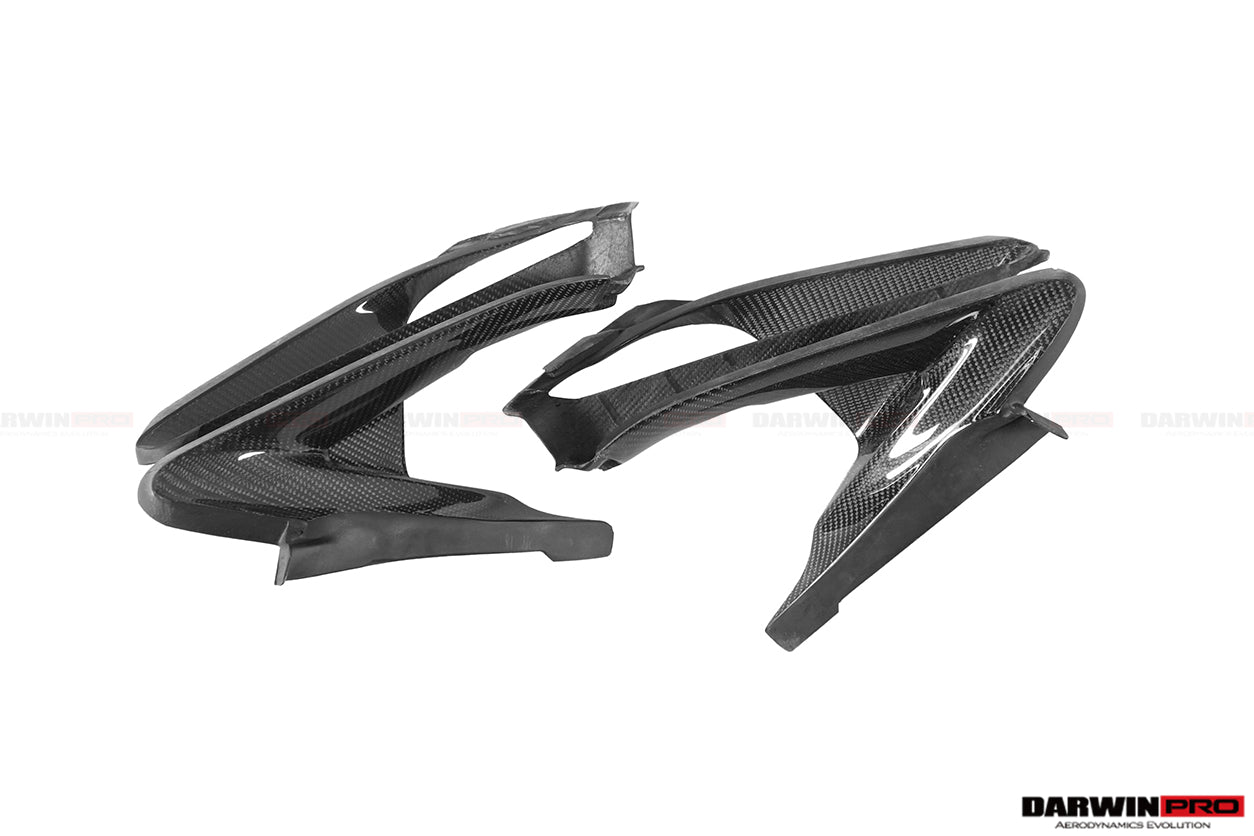 2017 - 2020 McLaren 720S Dry Carbon Fiber Headlight Inserts Trim Replacement