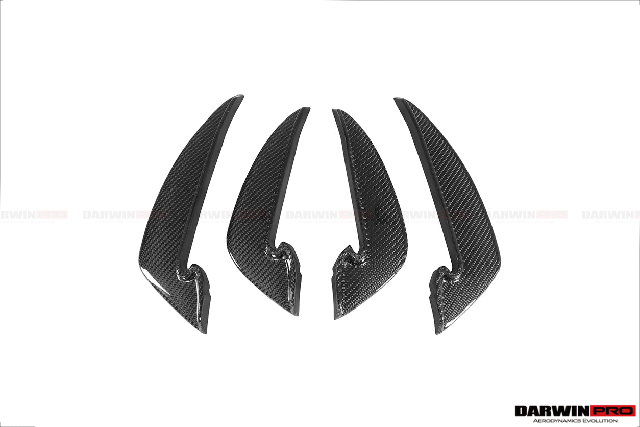 2020 - 2024 Audi RS4 B9.5 BKSS Style Carbon Fiber Front Bumper Canards