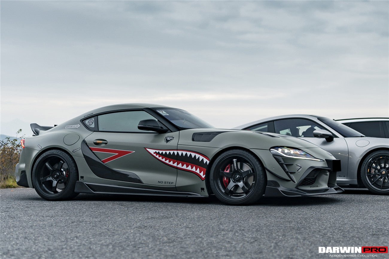 2019 - 2025 Toyota GR Supra (J29 & DB) A90 A91 BKSS Style Carbon Fiber Side Skirts