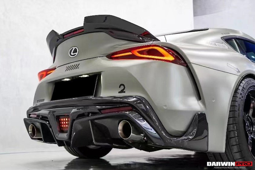 2019 - 2025 Toyota GR Supra (J29 & DB) A90 A91 BKSS Style Carbon Fiber Rear Diffuser Lip