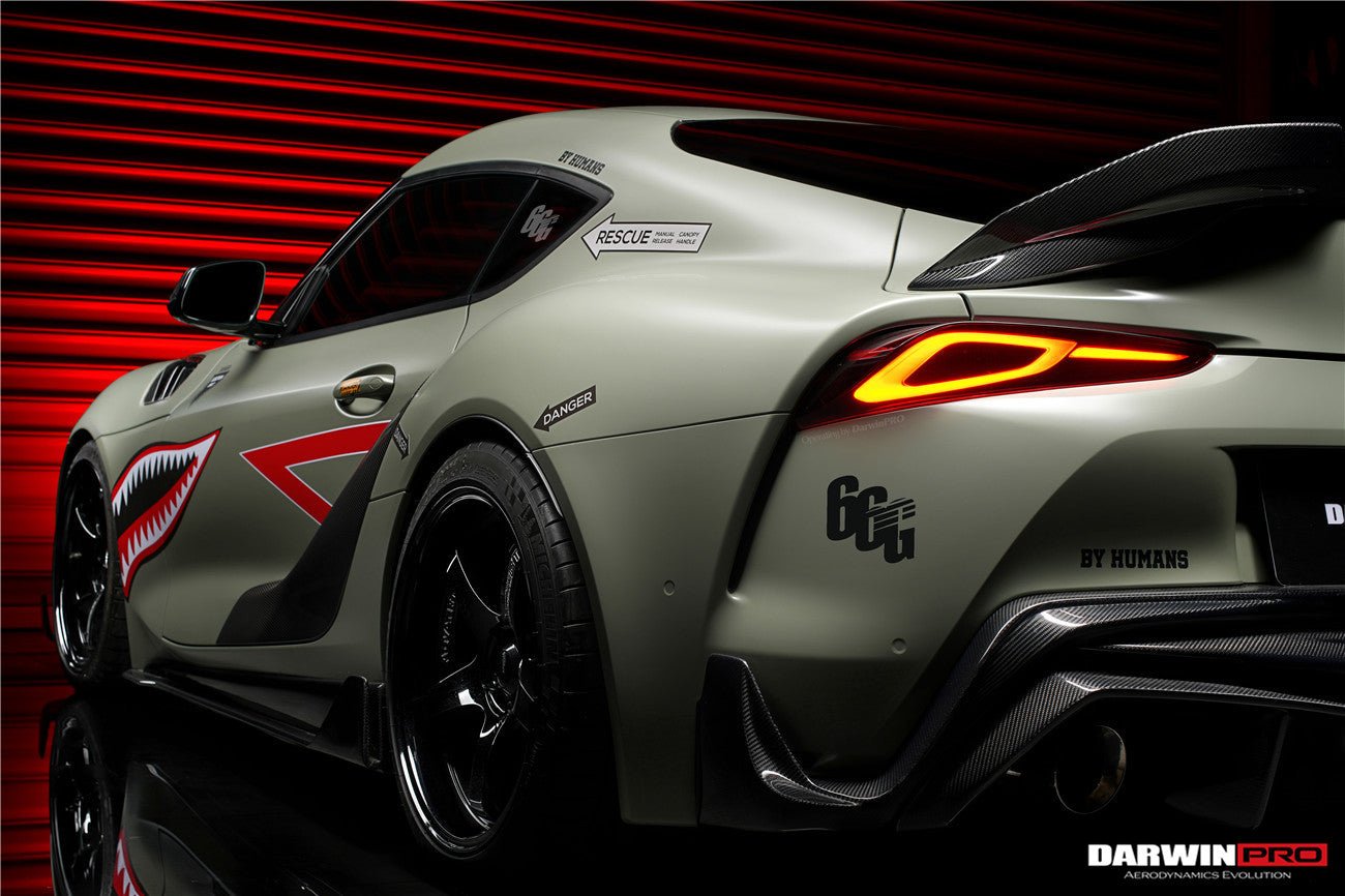 2019 - 2025 Toyota GR Supra (J29 & DB) A90 A91 BKSS Style Carbon Fiber Rear Diffuser Lip