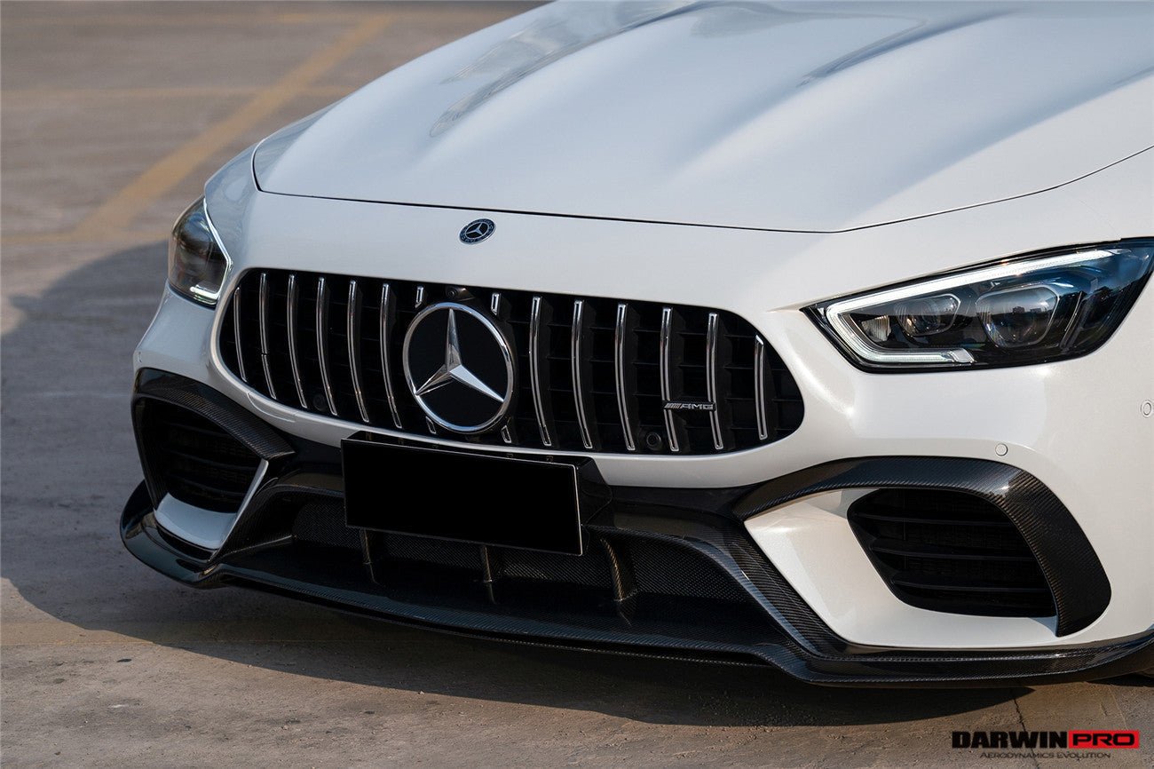 2019-2024 Mercedes Benz AMG GT63 S 4Door Coupe X290 Carbon Fiber Front Bumper Vents Canards