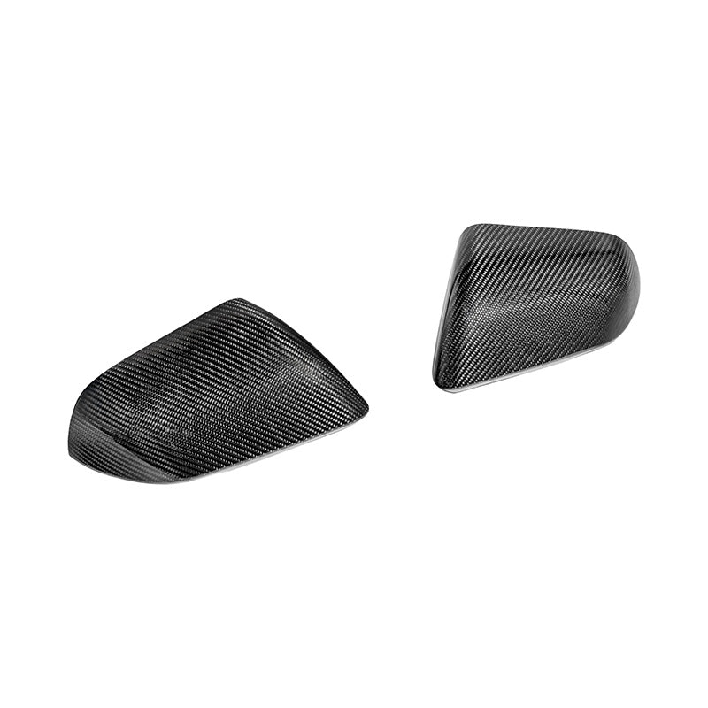 Ford Mustang S550 Factory Style Dry Carbon Fiber Side Mirror Cap Cover Pair 2015-Up