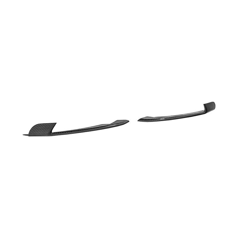 Ford Mustang S550 GT350 Style Dry Carbon Fiber Front Fog Light Eyebrow Covers 2015-2020