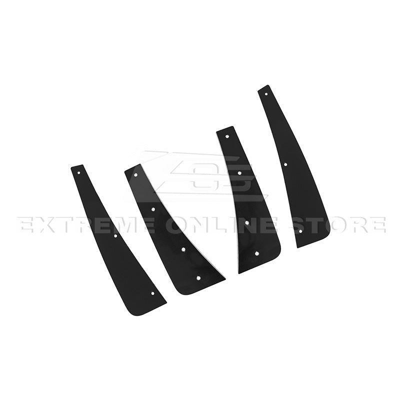 Toyota GR86 | Subaru BRZ ZN8 ZD8 OEM Style Black Mud Flaps Rock Guards 2022-Up