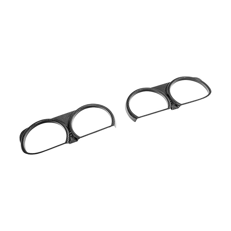 Dodge Challenger LA Factory Style Carbon Fiber Headlight Trim Cover Overlay 2015-2023