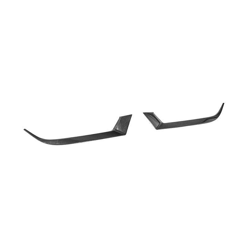 Ford Mustang S650 Factory Style Carbon Fiber Headlight Eyebrow Trim Cover Pair 2024-Up