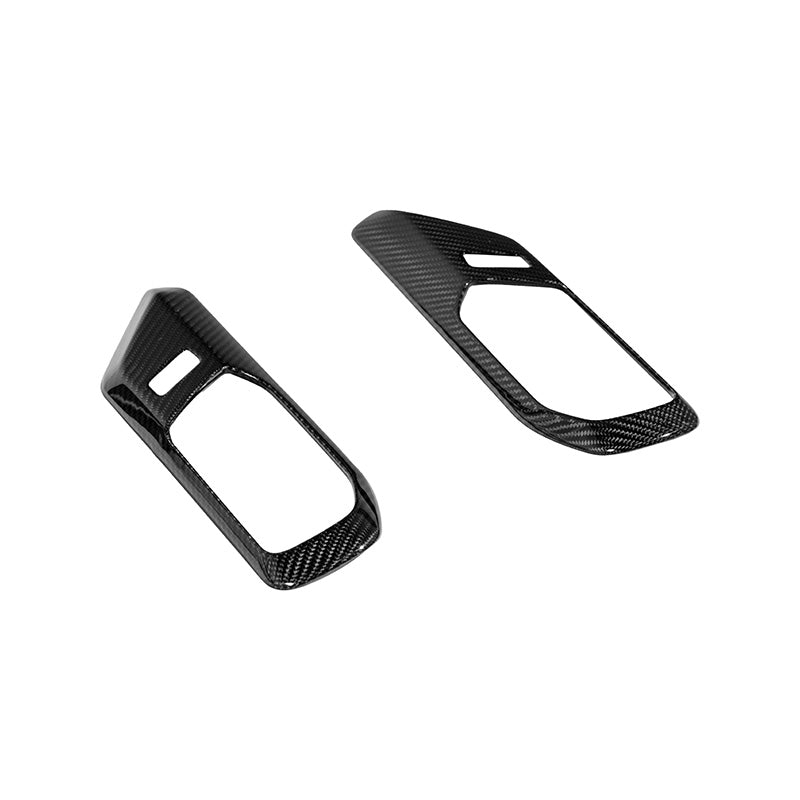 Ford Bronco Factory Style Carbon Fiber Front Door Handle Trim Cover Pair 2021-Up